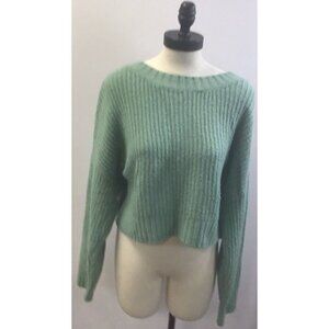 Womans Open Edit Mint Green Sweater size L